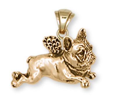 French Bulldog Pendant 14k Gold Vermeil Dog Jewelry FR1A-PVM