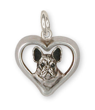 French Bulldog Charm Handmade Sterling Silver Dog Jewelry FR20-C