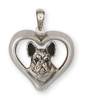 French Bulldog Pendant Handmade Sterling Silver Dog Jewelry FR20-P