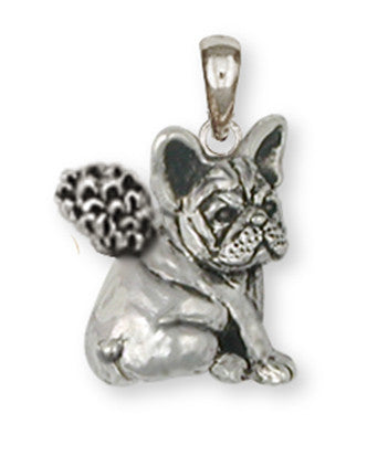 French Bulldog Angel Pendant Handmade Sterling Silver Dog Jewelry FR21A-P