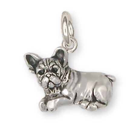 French Bulldog Charm Handmade Sterling Silver Dog Jewelry FR22-C