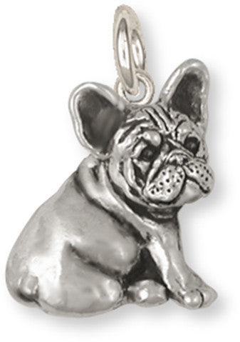 French Bulldog Charm Handmade Sterling Silver Dog Jewelry FR23-C