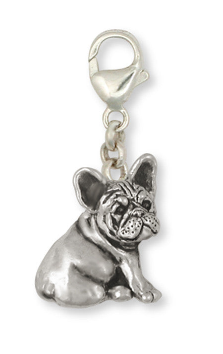 French Bulldog Zipper Pull Handmade Sterling Silver Dog Jewelry FR23-ZP