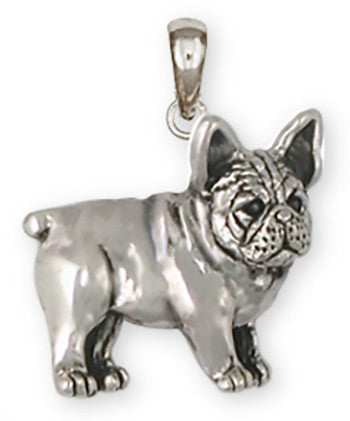 French Bulldog Pendant Handmade Sterling Silver Dog Jewelry FR25-P