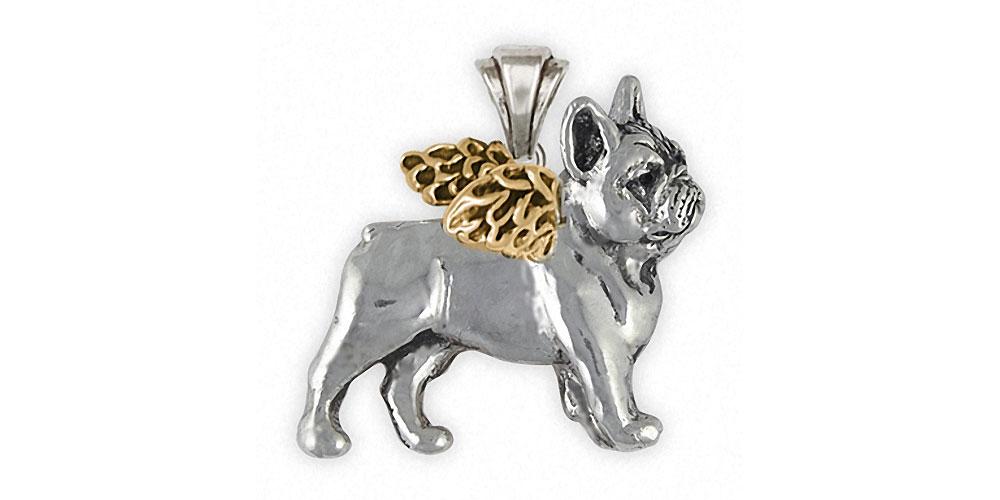 Frenchie French Bulldog Charms Frenchie French Bulldog Pendant Silver And Gold Dog Jewelry Frenchie French Bulldog jewelry