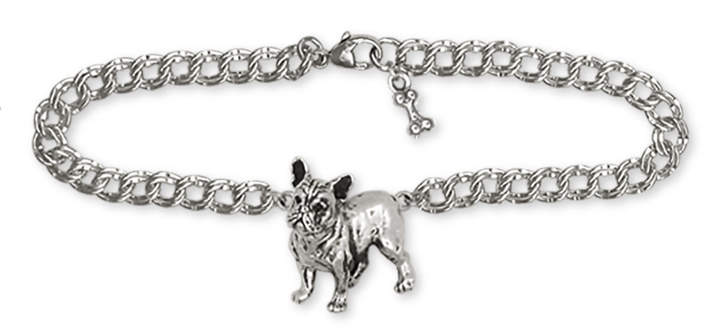 French Bulldog Bracelet Handmade Sterling Silver Dog Jewelry FR9-B