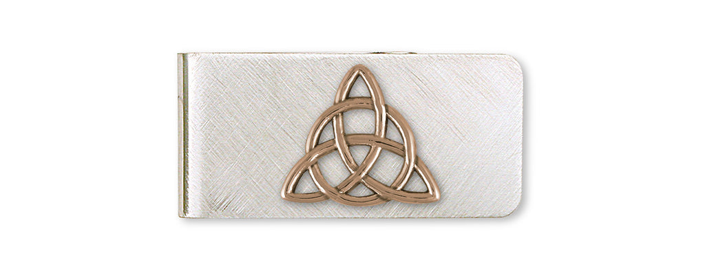 Father And Son Celtic Knot Charms Father And Son Celtic Knot Money Clip Yellow Bronze  Jewelry Father And Son Celtic Knot jewelry