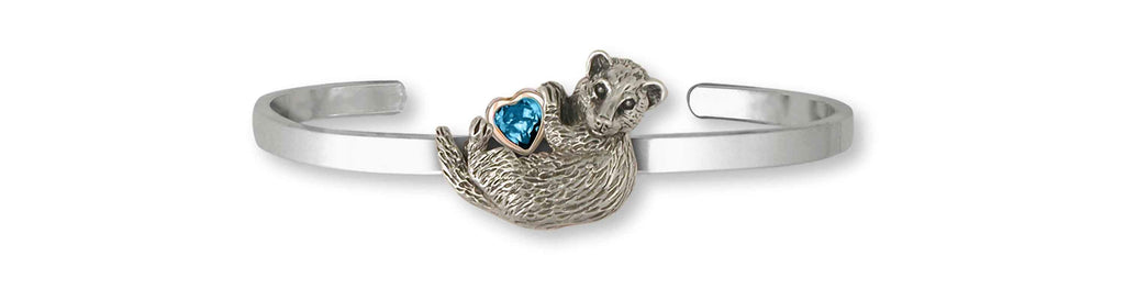Ferret Charms Ferret Bracelet Silver And 14k Gold Ferret Jewelry Ferret jewelry