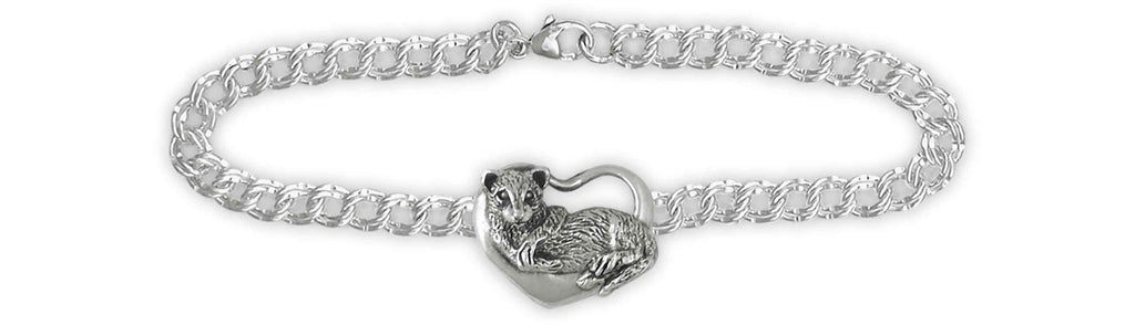 Ferret Charms Ferret Bracelet Sterling Silver Ferret Jewelry Ferret jewelry