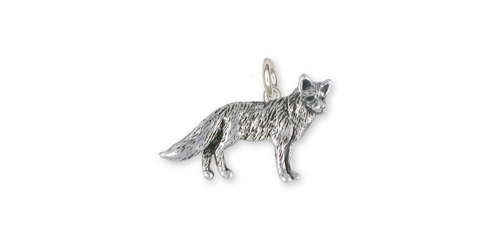 Fox Charms Fox Charm Sterling Silver Wildlife Jewelry Fox jewelry