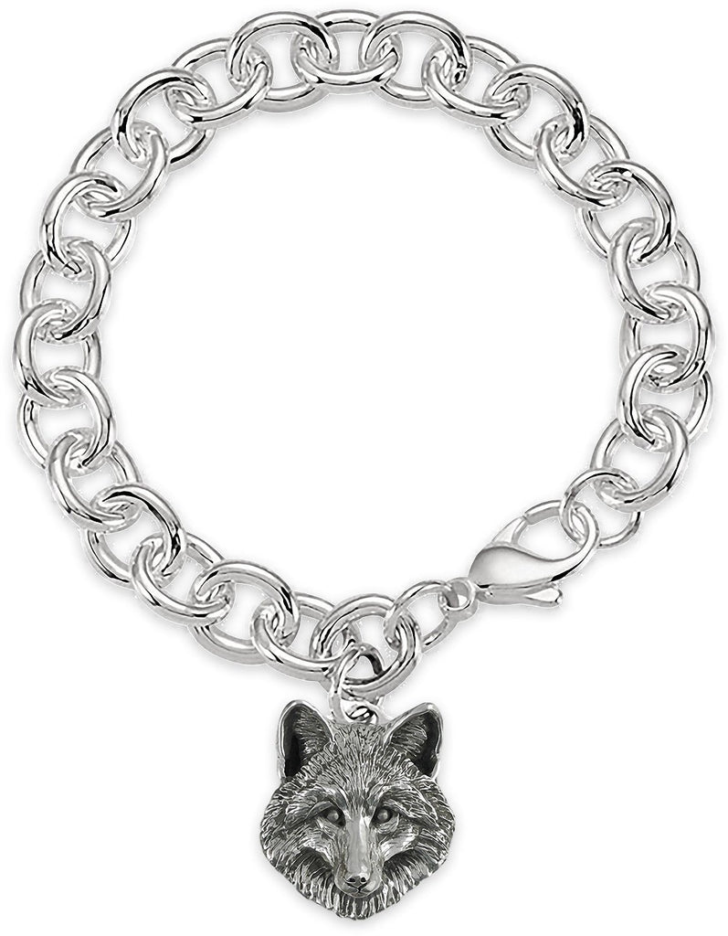Fox Charms Fox Bracelet Sterling Silver Fox Jewelry Fox jewelry
