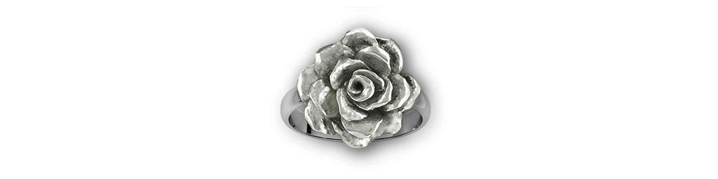 Gardenia Charms Gardenia Ring Sterling Silver Gardenia Jewelry Gardenia jewelry