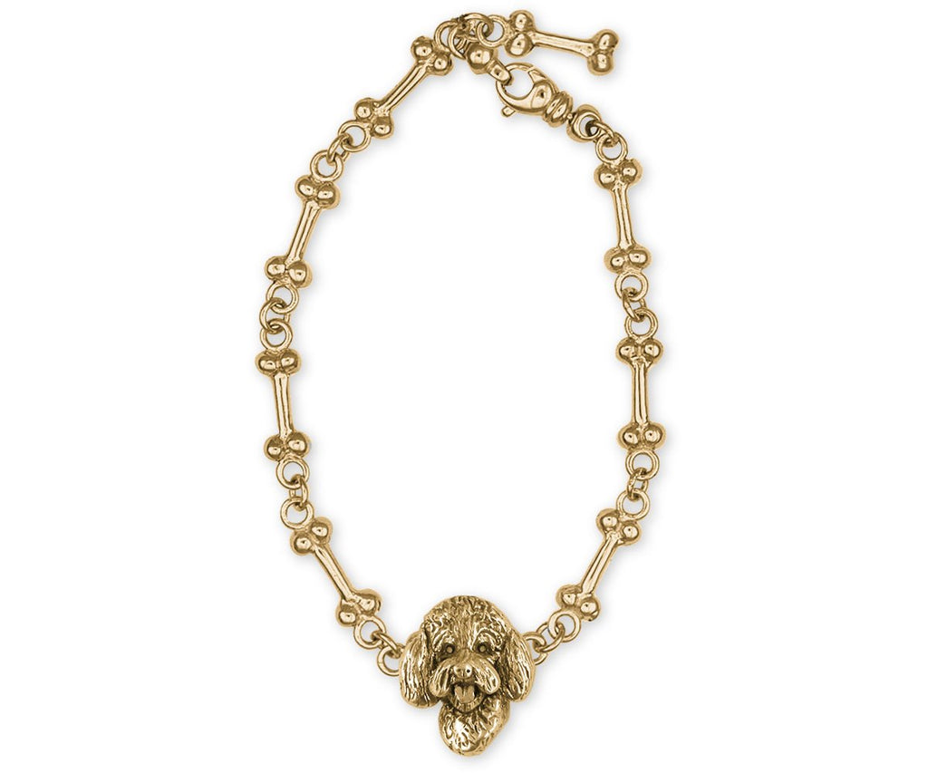 Goldendoodle Charms Goldendoodle Bracelet 14k Gold Goldendoodle Jewelry Goldendoodle jewelry