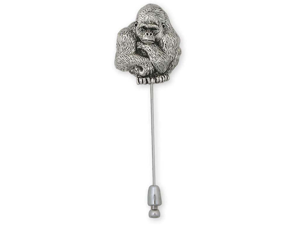 Gorilla Charms Gorilla Brooch Pin Sterling Silver Gorilla Jewelry Gorilla jewelry