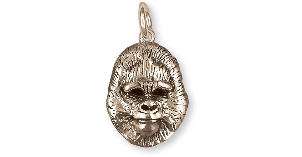 Gorilla Charms Gorilla Charm Yellow Bronze Gorilla Jewelry Gorilla jewelry