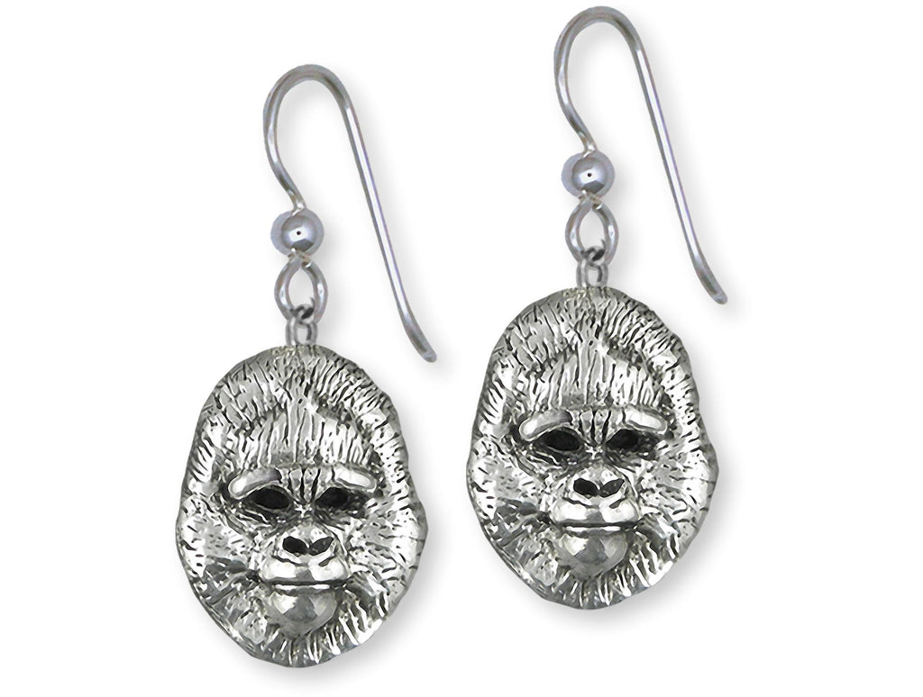 Gorilla Charms Gorilla Earrings Sterling Silver Gorilla Jewelry Gorilla jewelry