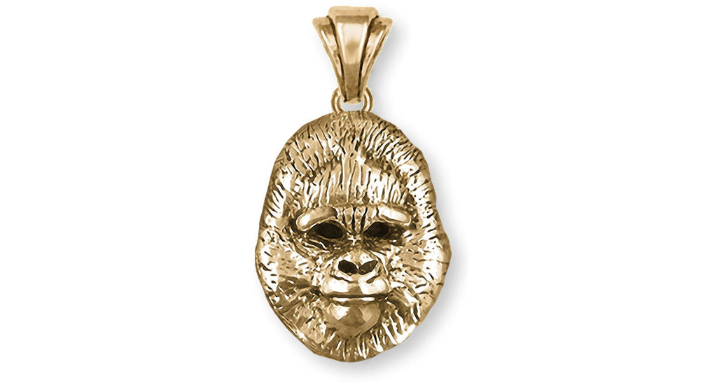 Gorilla Charms Gorilla Pendant 14k Gold Gorilla Jewelry Gorilla jewelry