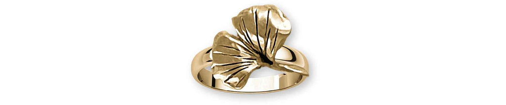 Ginkgo Charms Ginkgo Ring 14k Yellow Gold Ginkgo Jewelry Ginkgo jewelry