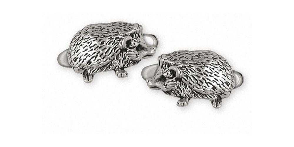 Hedgehog Charms Hedgehog Cufflinks Sterling Silver Hedgehog Jewelry Hedgehog jewelry