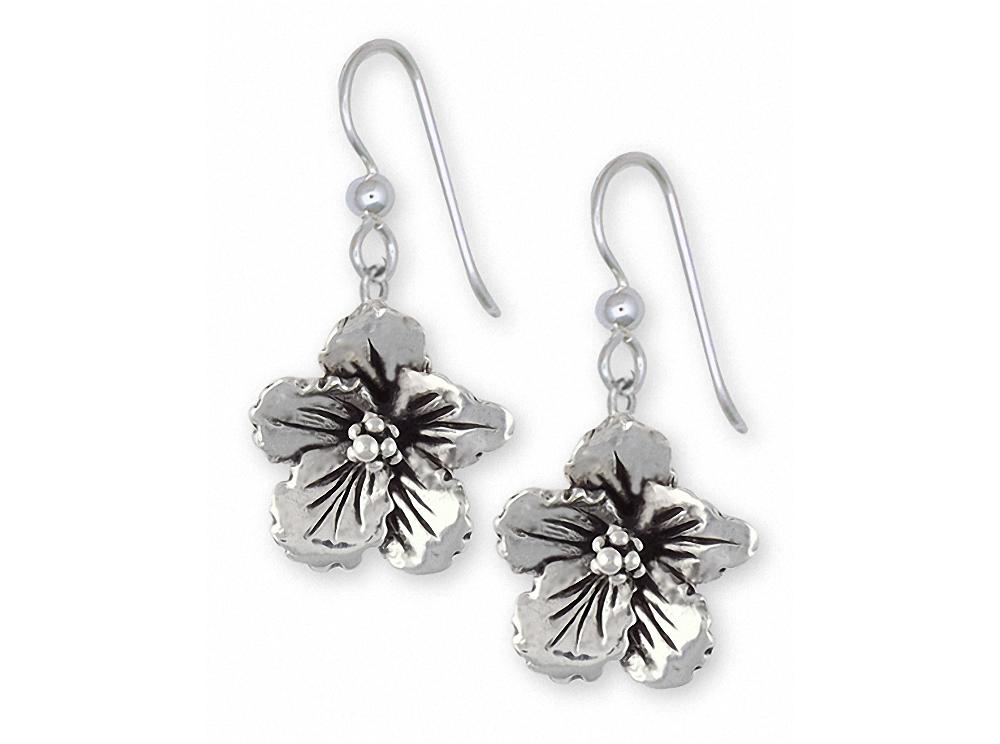 Hibiscus Charms Hibiscus Earrings Sterling Silver Hibiscus Flower Jewelry Hibiscus jewelry