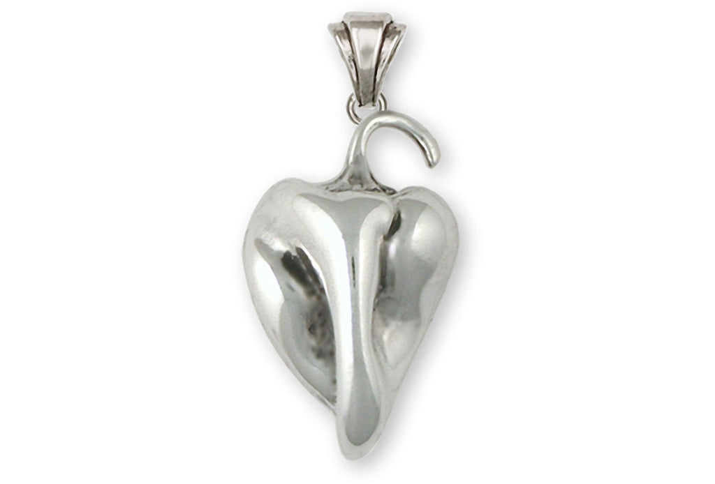 Pepper Charms Pepper Pendant Sterling Silver Chile Pepper Jewelry Pepper jewelry