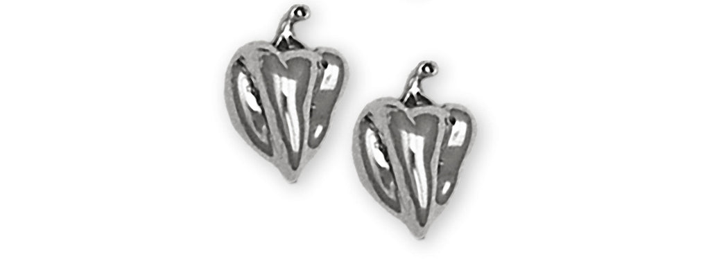 Pepper Charms Pepper Earrings Sterling Silver Chile Pepper Jewelry Pepper jewelry