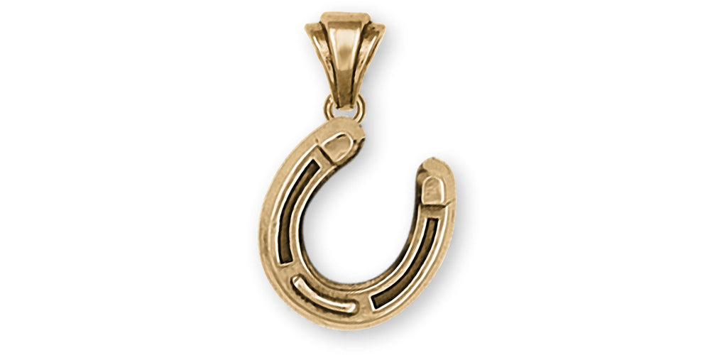 Horseshoe Charms Horseshoe Pendant 14k Yellow Gold Horseshoe Jewelry Horseshoe jewelry