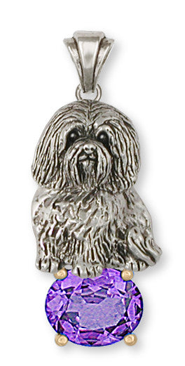Havanese Pendant Handmade Sterling Silver Dog Jewelry HV4-SP