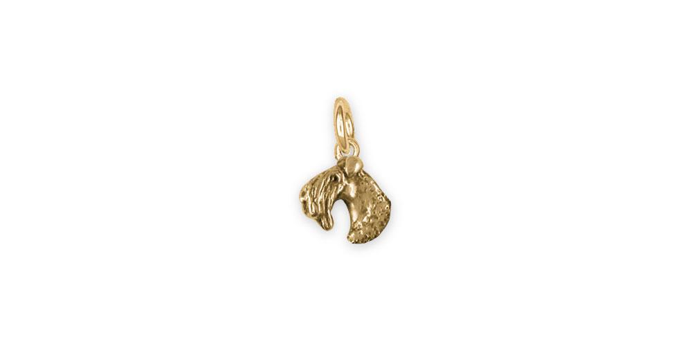 Kerry Blue Terrier Charms Kerry Blue Terrier Charm Gold Vermeil Kerry Blue Terrier Jewelry Kerry Blue Terrier jewelry