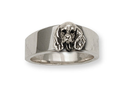Cavalier King Charles Spaniel Ring Jewelry Handmade Sterling Silver KC9-R