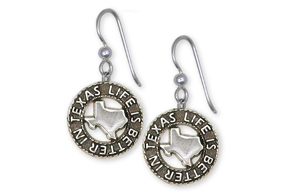 Life Is Better In Texas Charms Life Is Better In Texas Earrings Sterling Silver Texas Jewelry Life is Better In Texas jewelry