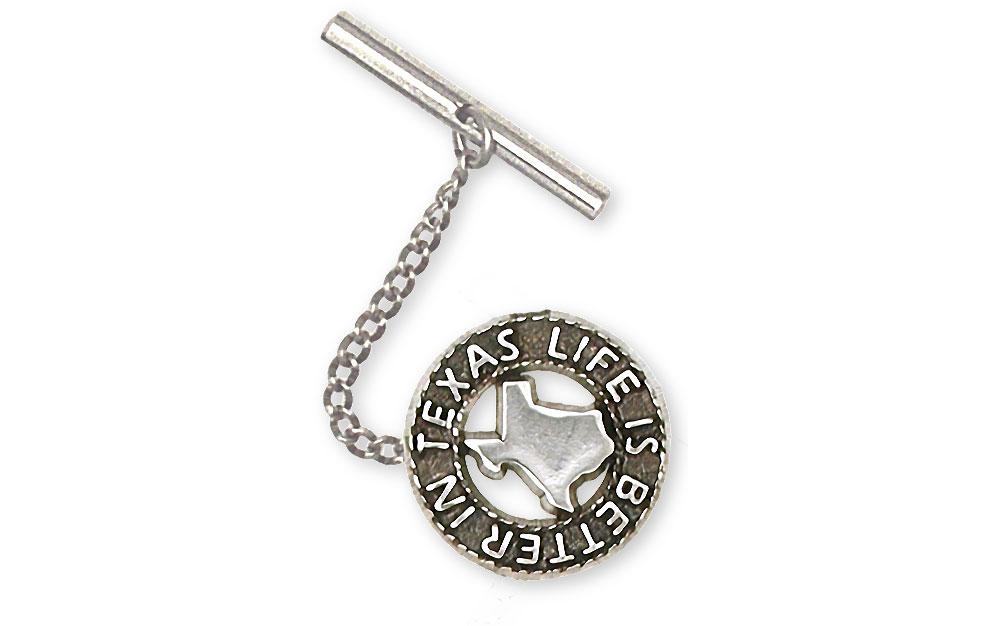 Life Is Better In Texas Charms Life Is Better In Texas Tie Tack Sterling Silver Texas Jewelry Life Is Better In Texas jewelry