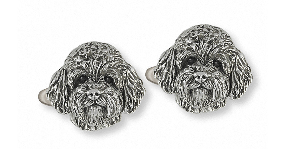 Labradoodle Charms Labradoodle Cufflinks Sterling Silver Dog Jewelry Labradoodle jewelry