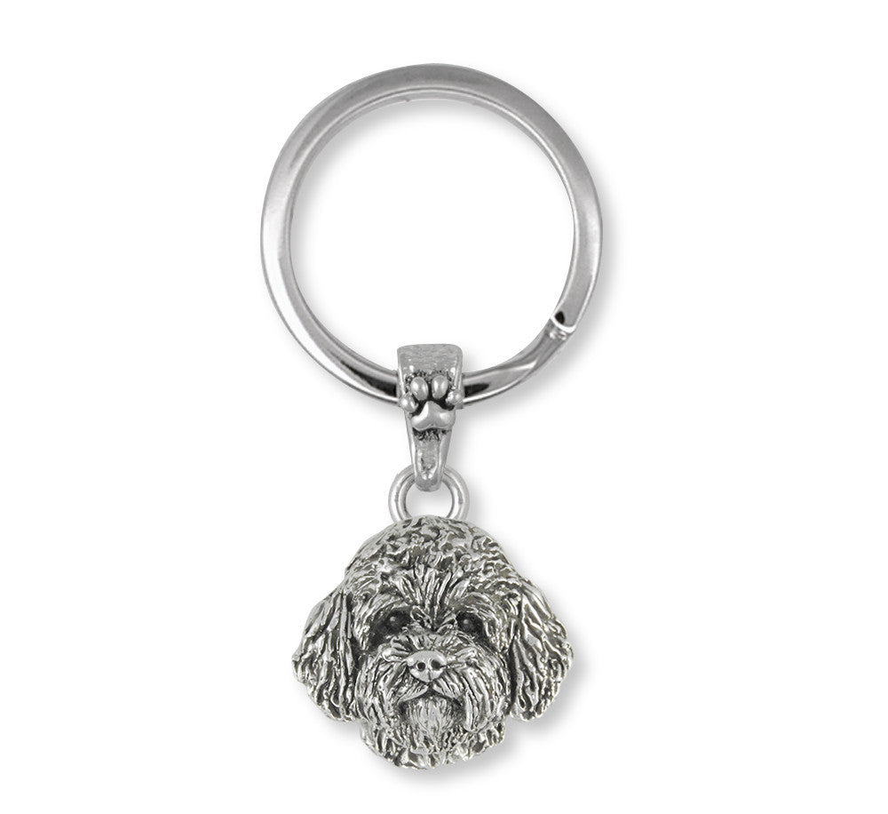 Labradoodle Charms Labradoodle Key Ring Sterling Silver Dog Jewelry Labradoodle jewelry