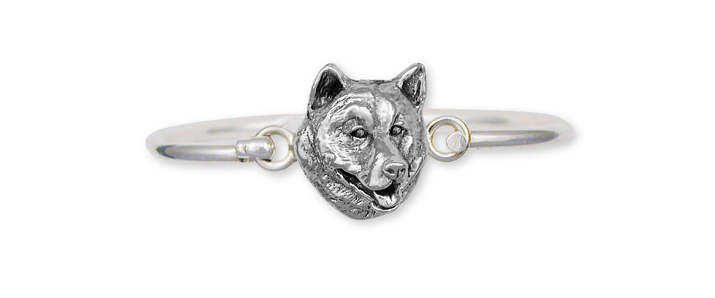 Alaskan Malamute Charms Alaskan Malamute Bracelet Sterling Silver Dog Jewelry Alaskan Malamute jewelry