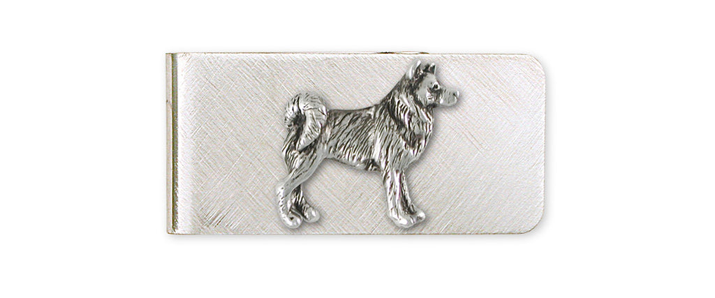 Alaskan Malamute Charms Alaskan Malamute Money Clip Sterling Silver Dog Jewelry Alaskan Malamute jewelry