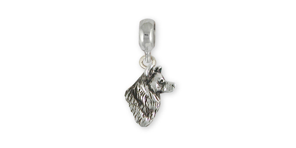 Alaskan Malamute Charms Alaskan Malamute Charm Slide Sterling Silver Dog Jewelry Alaskan Malamute jewelry