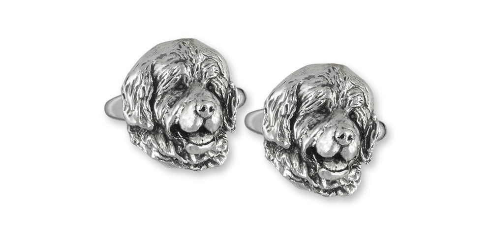 Newfoundland Charms Newfoundland Cufflinks Sterling Silver Dog Jewelry Newfoundland jewelry