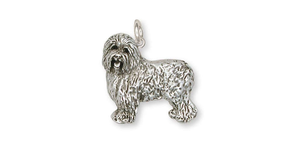Old English Sheepdog Charms Old English Sheepdog Charm Sterling Silver Dog Jewelry Old English Sheepdog jewelry