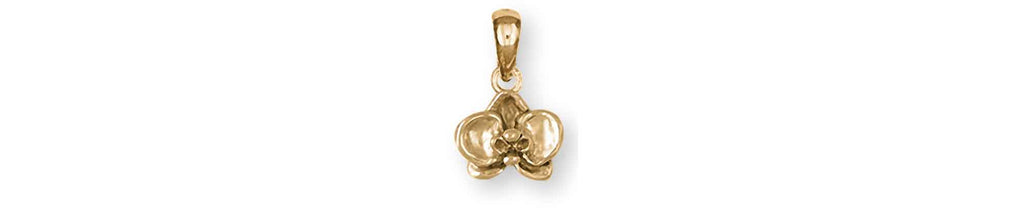 Orchid Charms Orchid Pendant 14k Gold Orchid Jewelry Orchid jewelry