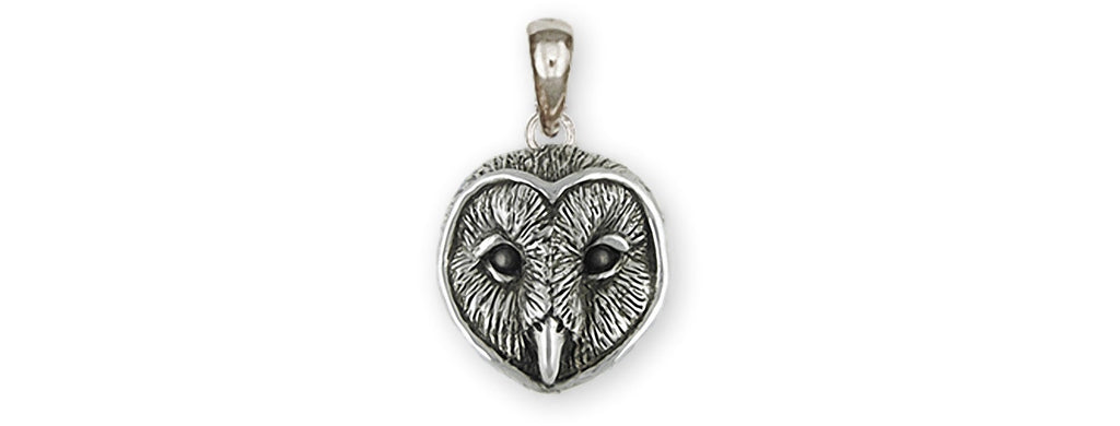 Barn Owl Charms Barn Owl Pendant Sterling Silver Barn Owl Jewelry Barn Owl jewelry