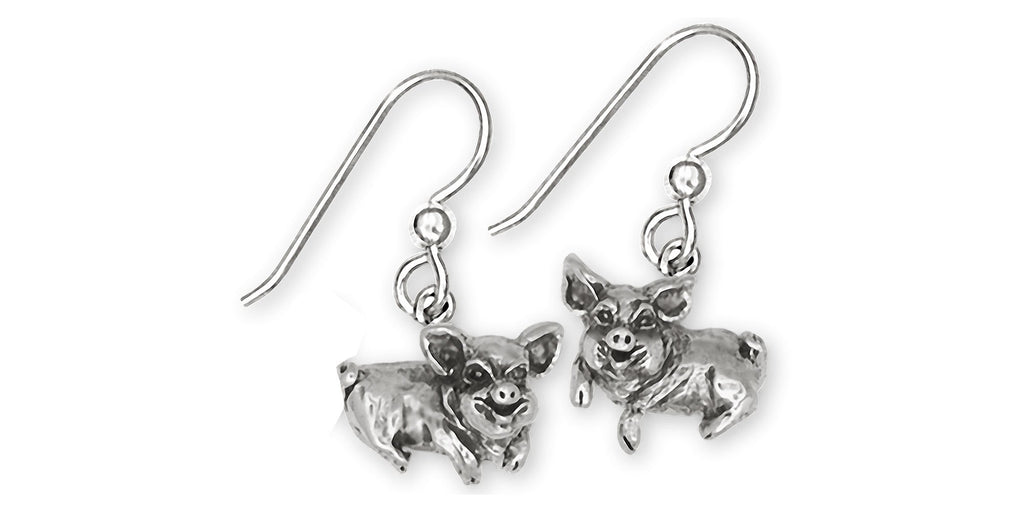 Pig Charms Pig Earrings Sterling Silver Pig Jewelry Pig jewelry