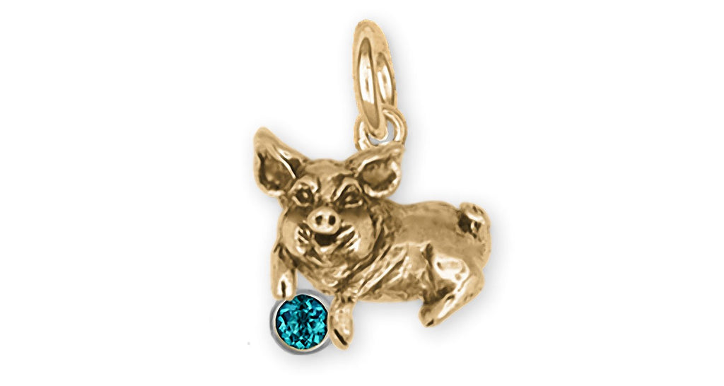 Pig Charms Pig Charm 14k Gold Pig Jewelry Pig jewelry