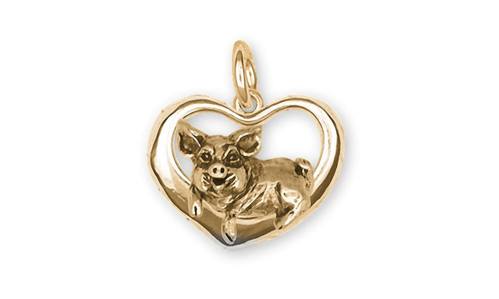 Pig Charms Pig Charm 14k Gold Pig Jewelry Pig jewelry