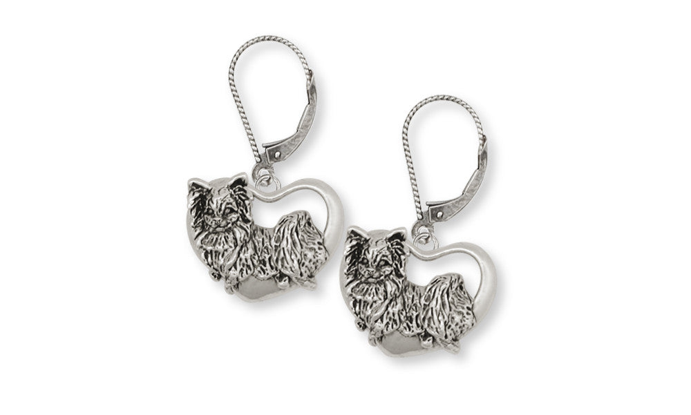 Papillon Charms Papillon Earrings Sterling Silver Dog Jewelry Papillon jewelry