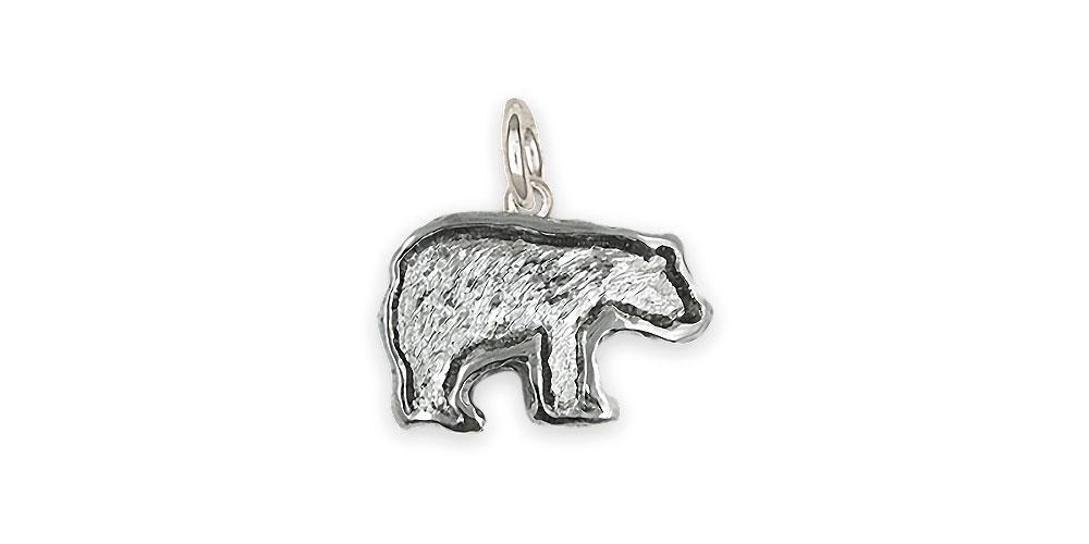 Polar Bear Charms Polar Bear Charm Sterling Silver Polar Bear Jewelry Polar Bear jewelry