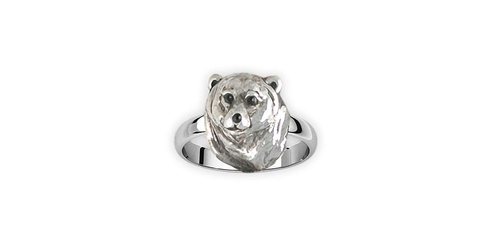 Polar Bear Charms Polar Bear Ring Sterling Silver Polar Bear Jewelry Polar Bear jewelry
