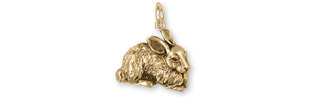 Rabbit Charms Rabbit Charm 14k Yellow Gold Bunny Rabbit Jewelry Rabbit jewelry