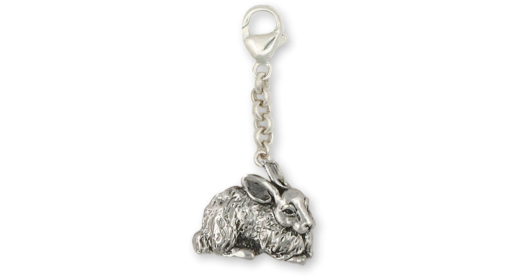 Rabbit Charms Rabbit Zipper Pull Sterling Silver Bunny Rabbit Jewelry Rabbit jewelry