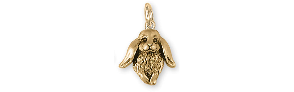 Rabbit Charms Rabbit Charm 14k Yellow Gold Bunny Rabbit Jewelry Rabbit jewelry